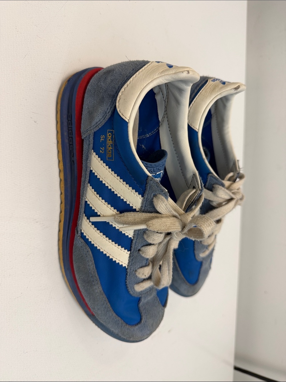 adidas Kids Blue and White Classic Runner Sneakers